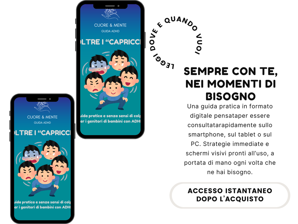 Oltre i Capricci – Guida Pratica per Genitori di Bambini con ADHD + Planner della Calma
