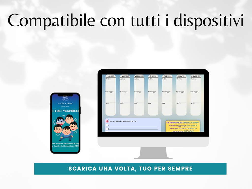 Oltre i Capricci – Guida Pratica per Genitori di Bambini con ADHD + Planner della Calma