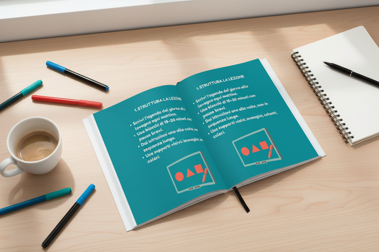 ADHD in Classe - lifestyle scrivania insegnante